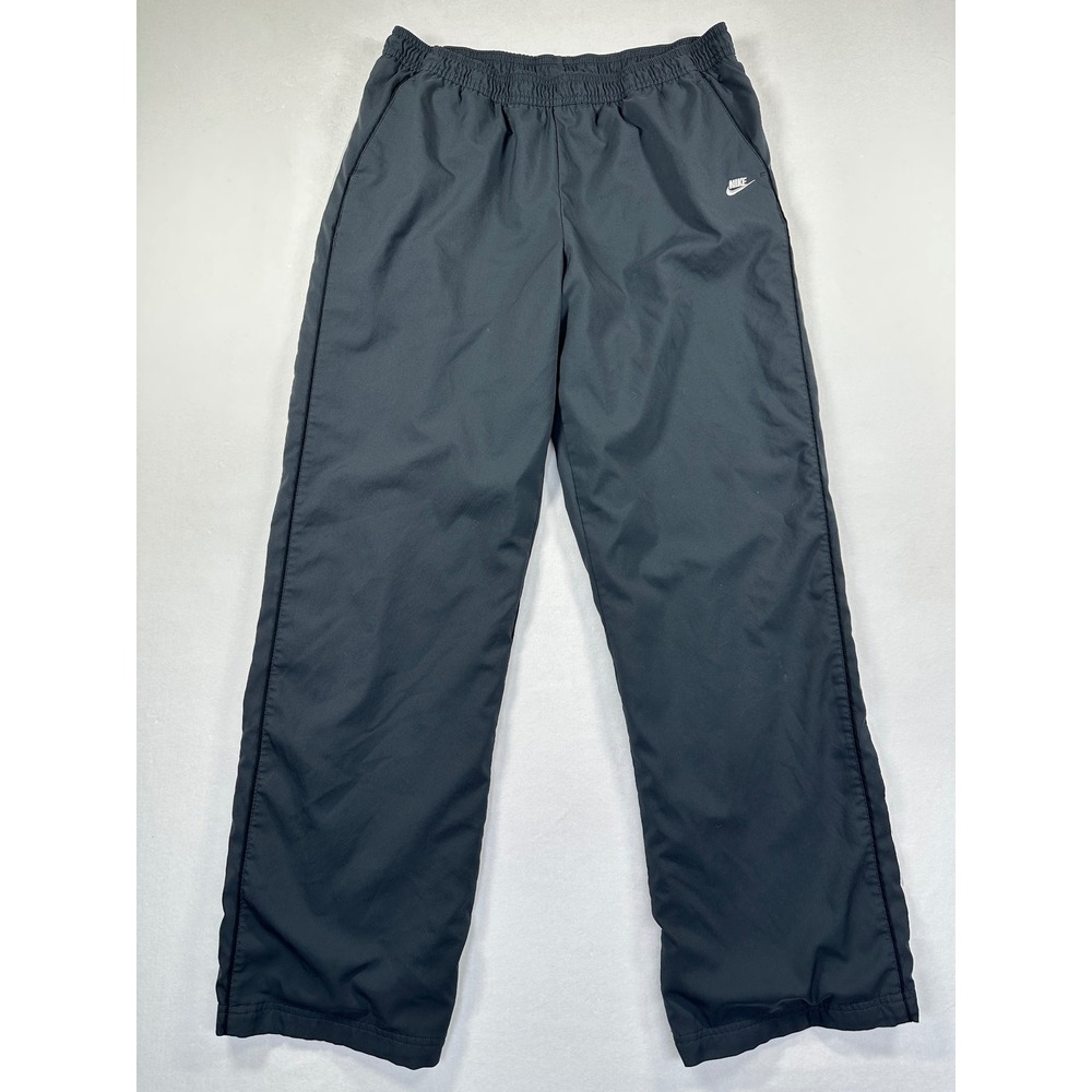 Nike Vintage Y2K Fundamental Woven Track Pants Womens L 10-12 Side Stripe Retro